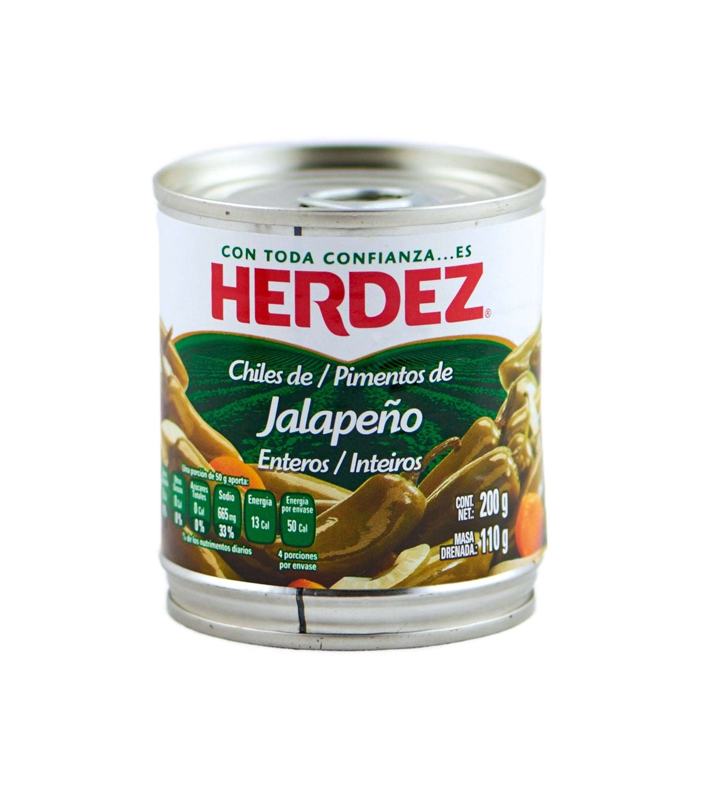 JALAPEÑOS ENTEROS HERDEZ 200gr