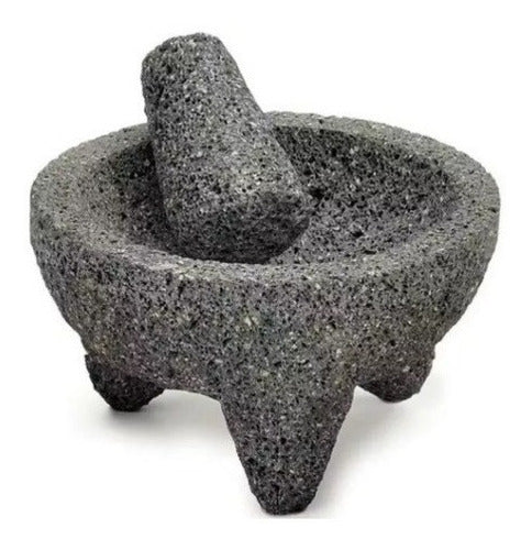 Mortero molcajete 20cm para preparar salsas y especias