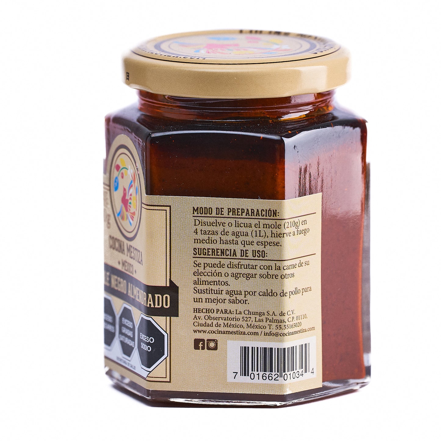 MOLE CON ALMENDRAS COCINA MESTIZA 210 g