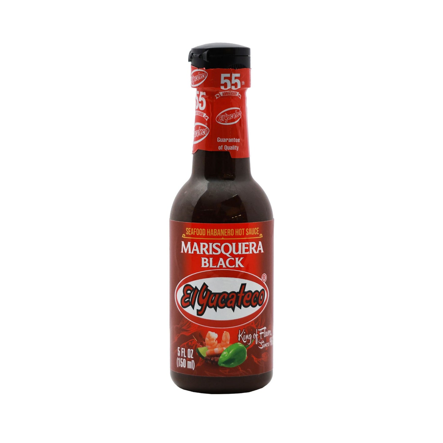 Salsa Habanero Marisquera NEGRA El Yucateco 150 ml