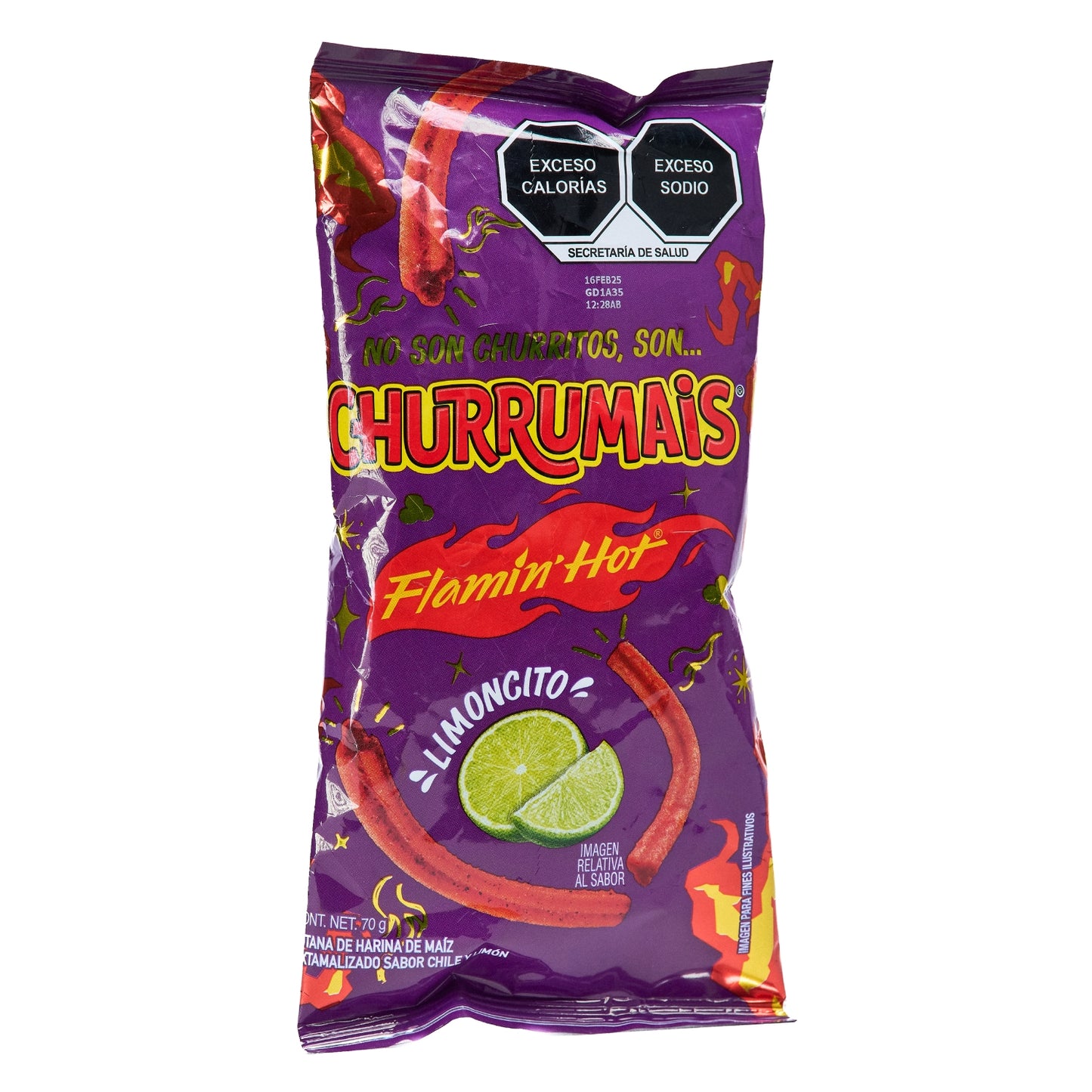 CHURRUMAIZ FLAMIN HOT VON SABRITAS 70gr