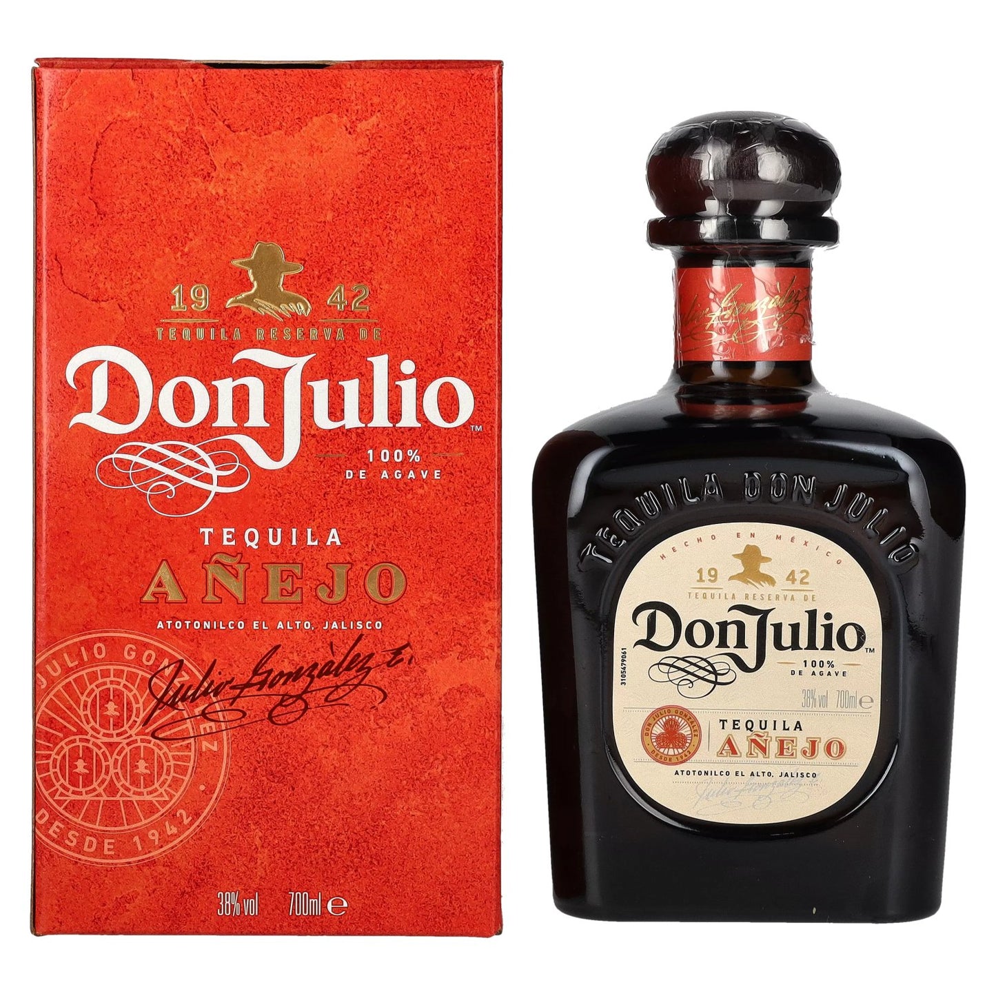 Tequila Don Julio Añejo 100% Agave 38% Vol. 0.7l