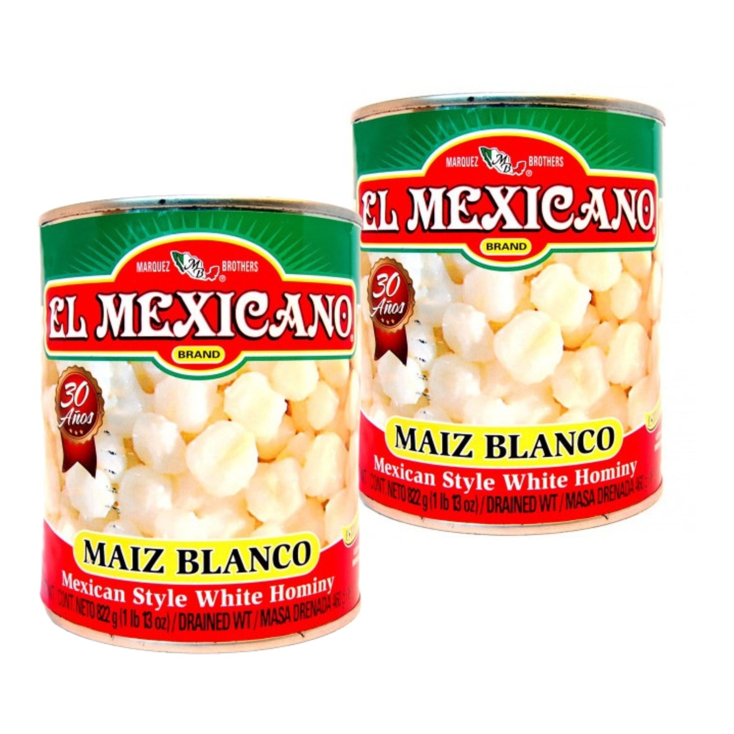 MAIZ PARA POZOLE EL MEXICANO DE EL MEXICANO 822gr (Paquete 2)