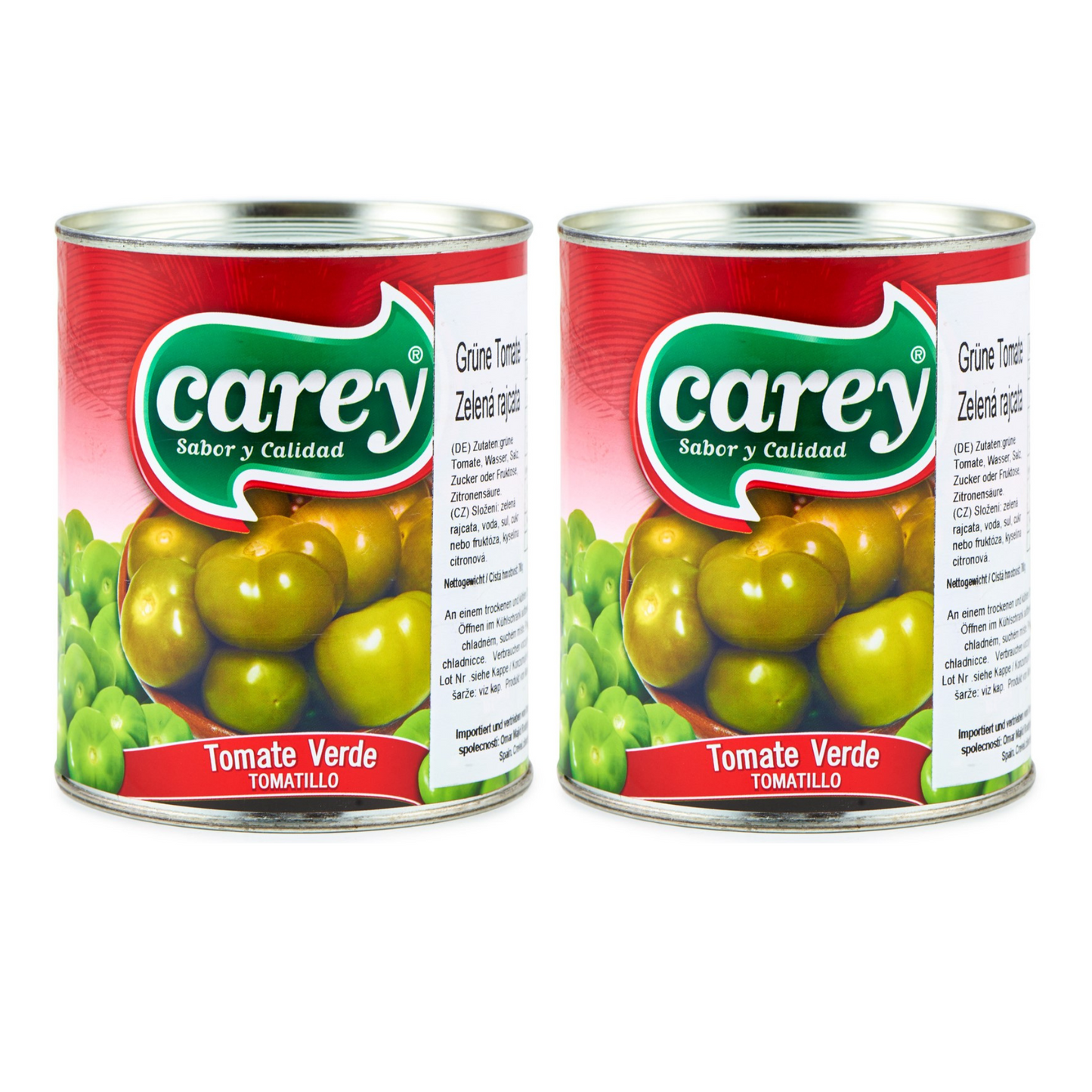 GANZE GRÜNE TOMATEN VON CAREY 822gr (Pack 2)