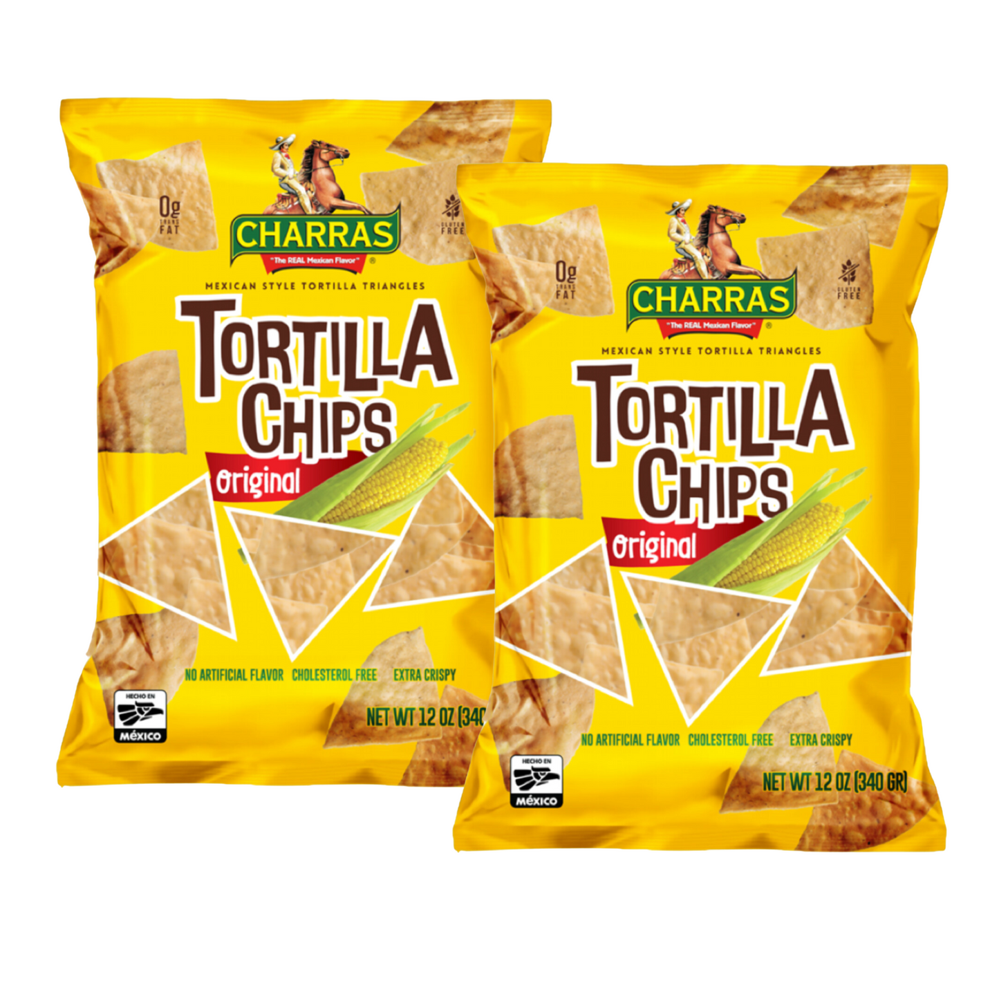 Tortilla Chips/Totopos Originales de Charras 340g (Pack 2)
