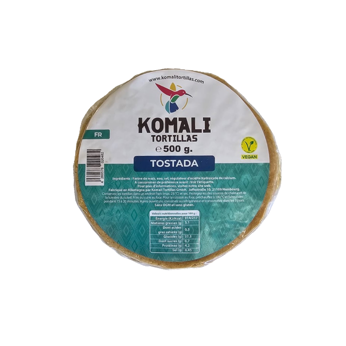Tortilla für Tostada Komali 500g
