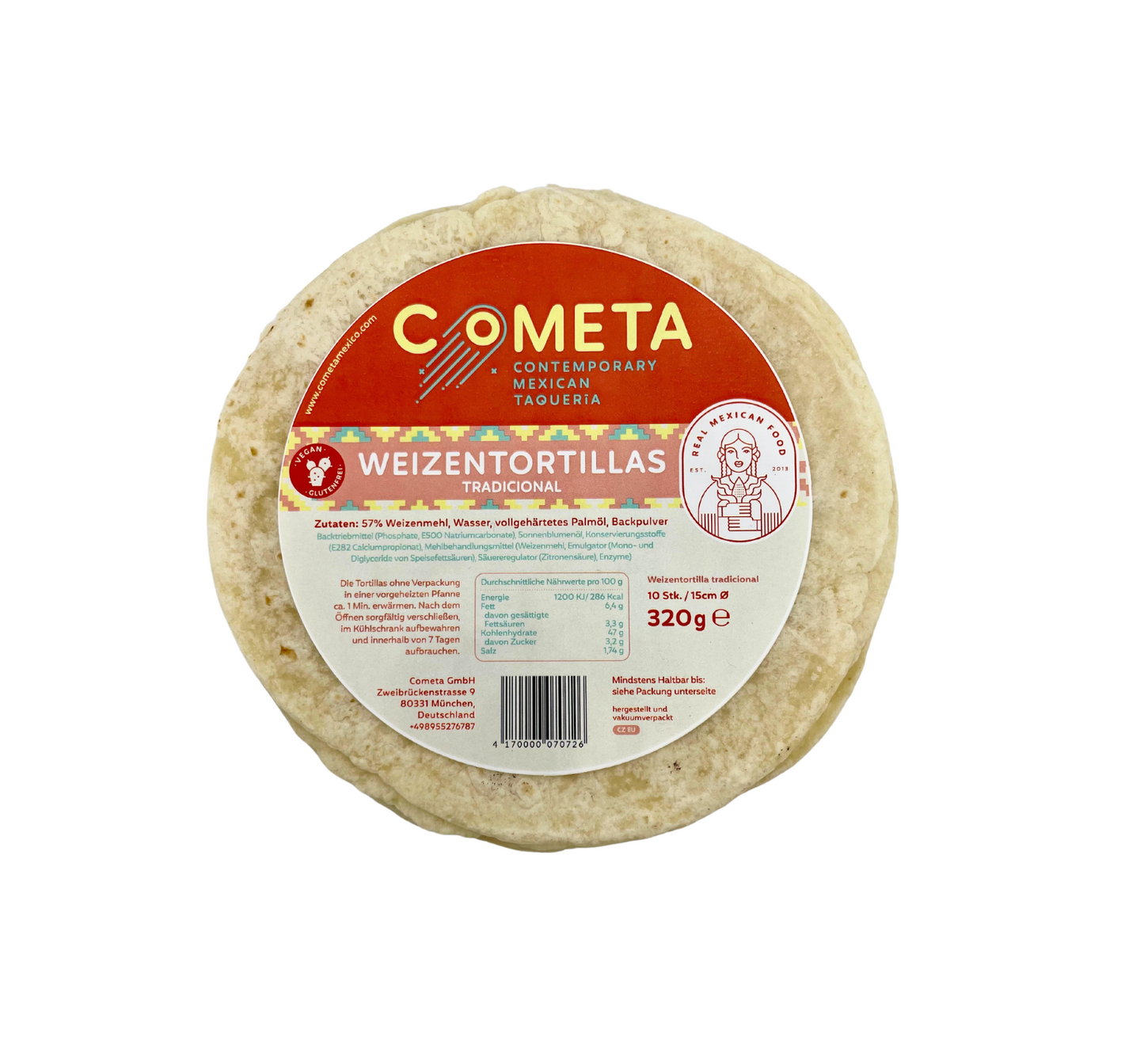 Tortilla mexicana de harina