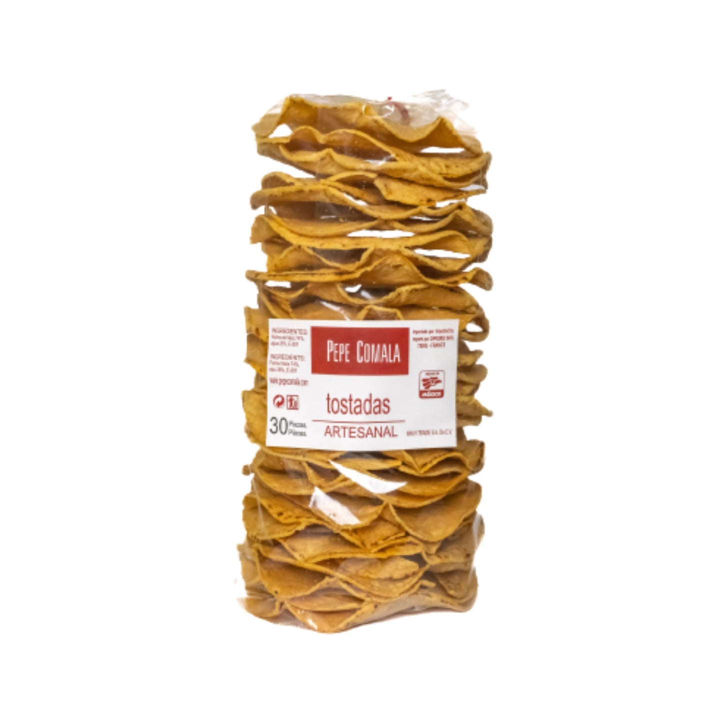 Tostadas de maíz fritas PEPE COMALA 30 piezas (aprox. 420 g)