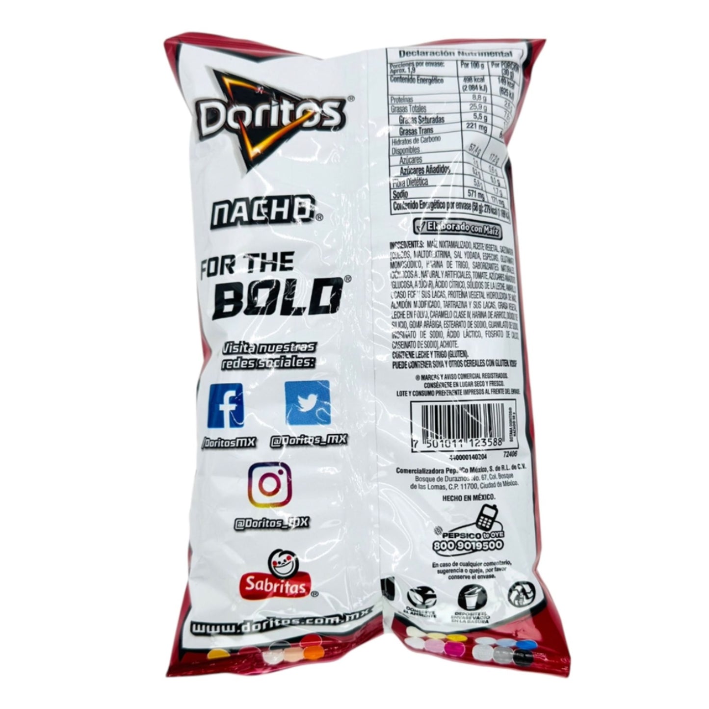 DORITOS NACHO CHIPS SNACK 58g
