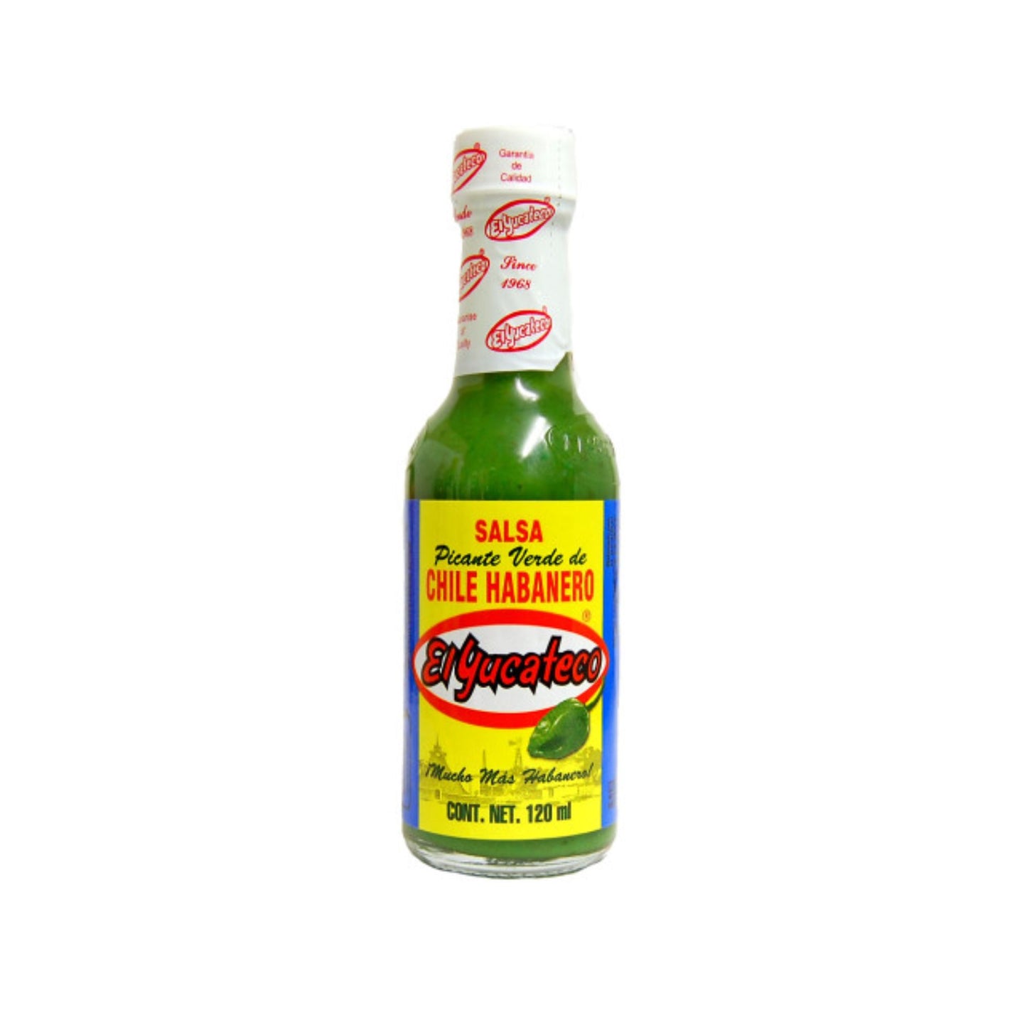 GREEN HABANERO SAUCE FROM EL YUCATECO 120ml