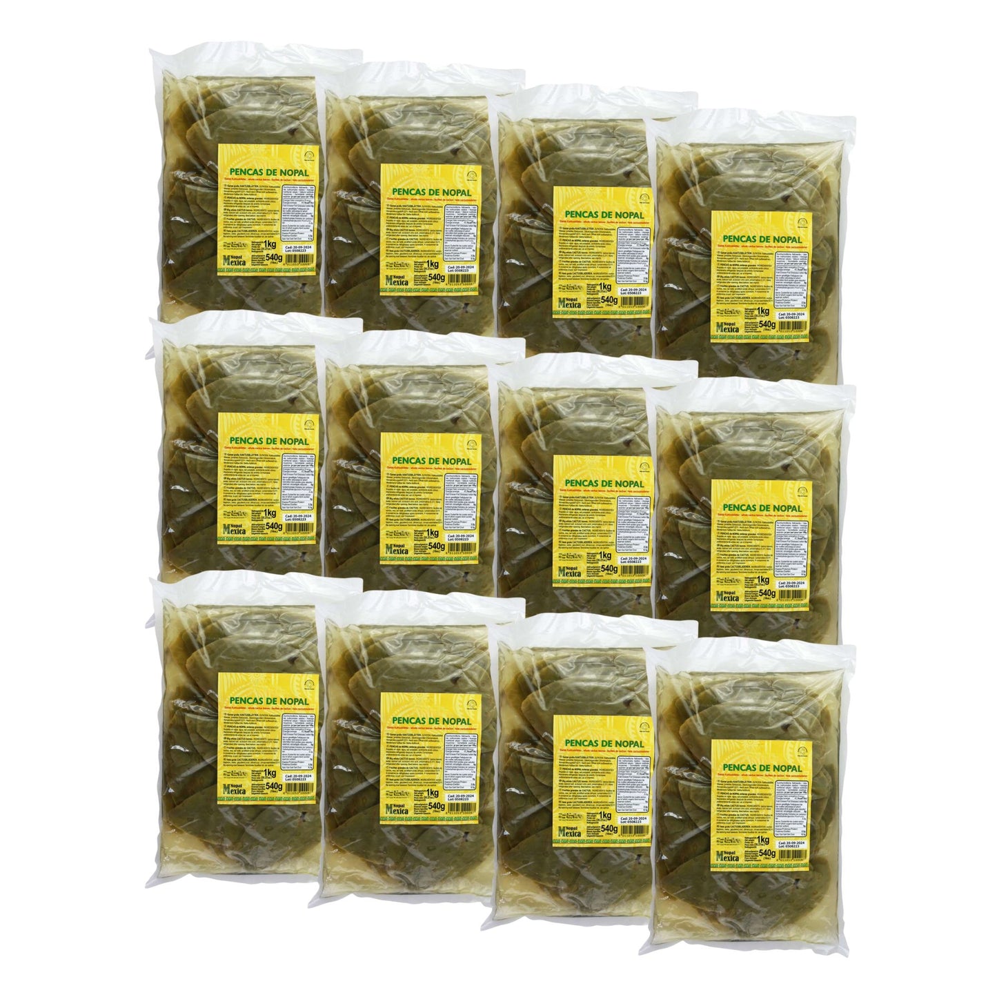 GANZE NOPALES GROßE KAKTUSBLÄTTER 12 Kg