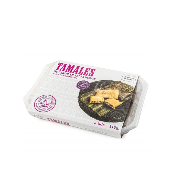 Tamales with pork in green sauce 300g (3 pcs.)