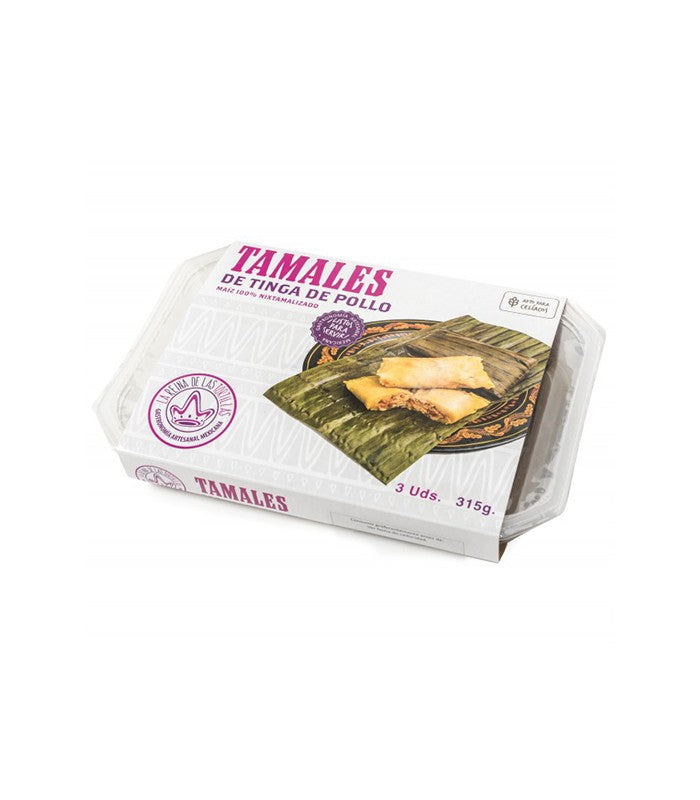 Tamales with chicken TINGA DE POLLO 315g (3 pcs.)