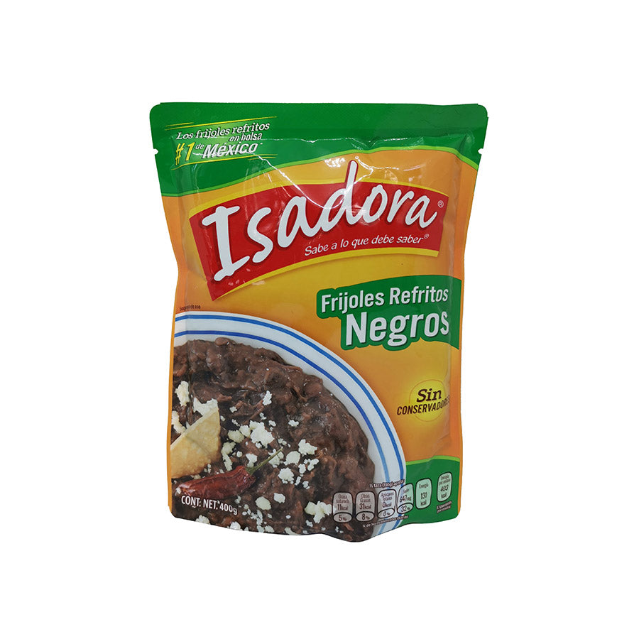 FRIJOLES NEGROS REFRITOS ISADORA 430G