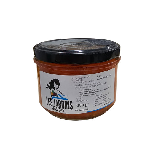 ROTE SCHARFE JALAPEÑO KAVIAR SOßE 200g