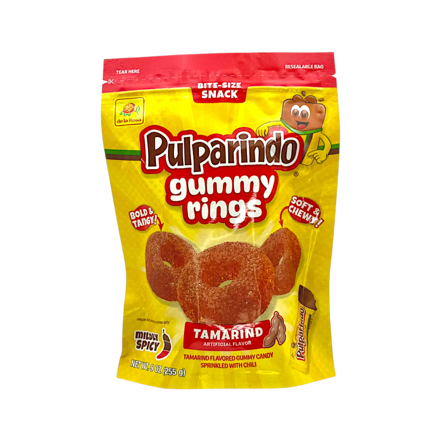 Gomitas Pulparindo Gummy Rings Tamarindo 255g