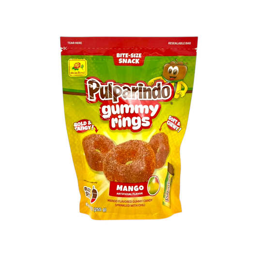 Gomitas Pulparindo Gummy Rings Mango 255g