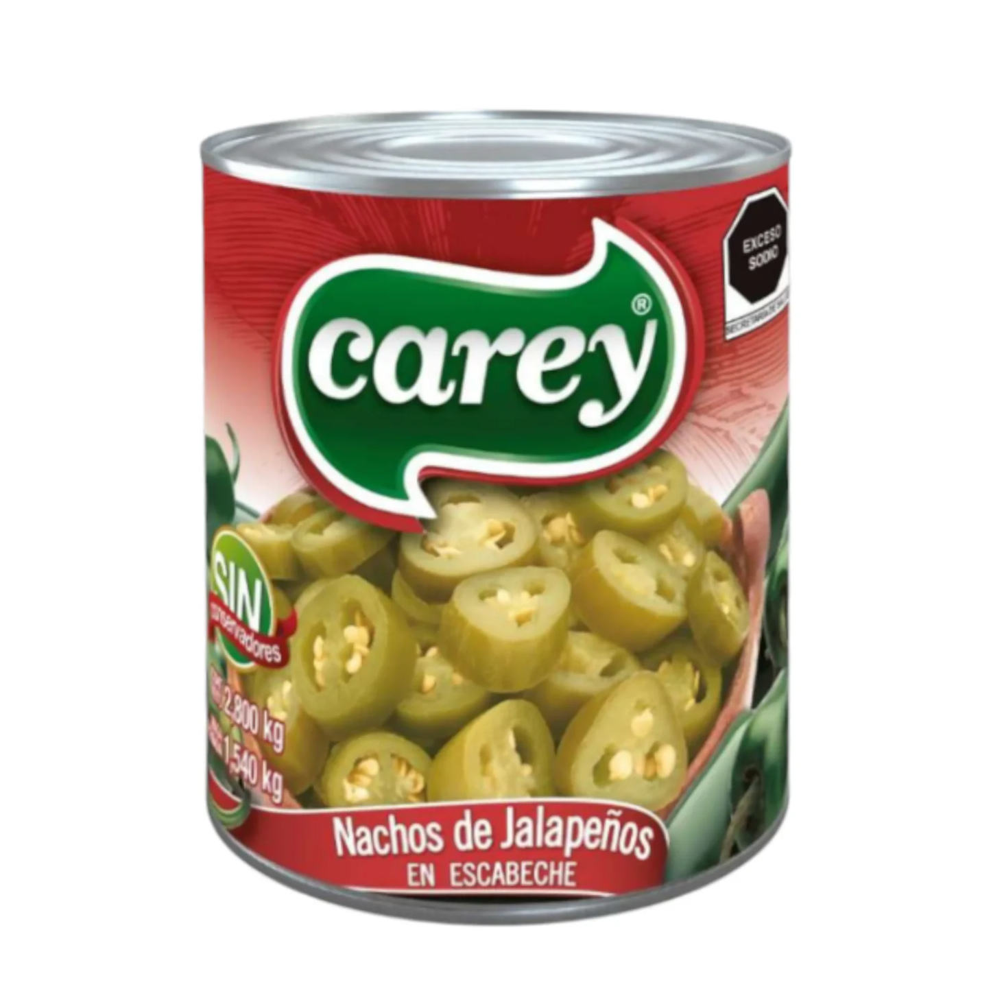 JALAPEÑOS-SCHEIBEN VON CAREY 2.8 Kg