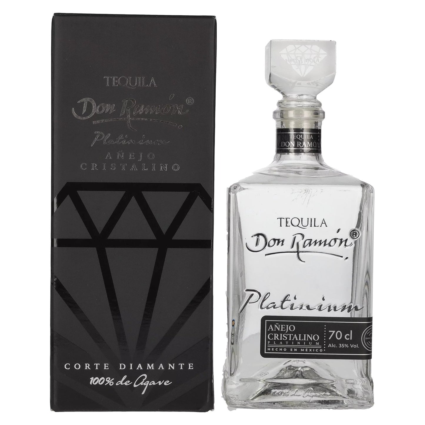 Don Ramón Platinum Añejo Cristalino 100% Agave 35% Vol. 0,7l