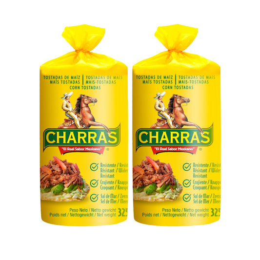 TOSTADAS DE MAÍZ DE CHARRAS 325 g. (Paquete 2)