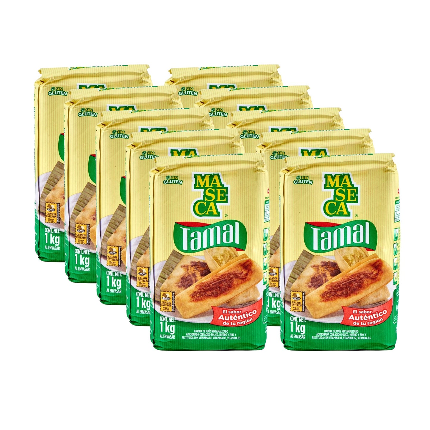 MAISMEHL FÜR TAMALES VON MASECA 1kg (10 Packungen à 1kg)