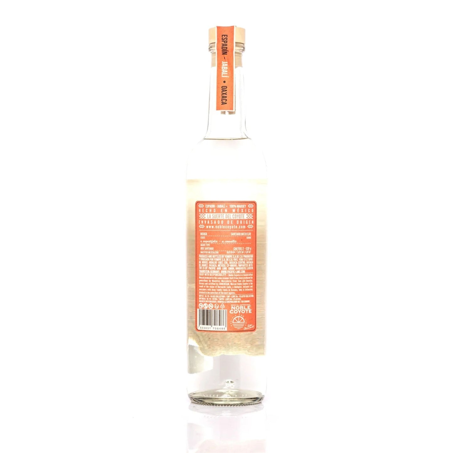 Noble Coyote Mezcal Artesanal 45% vol. 70cl Espadín - Jabalí