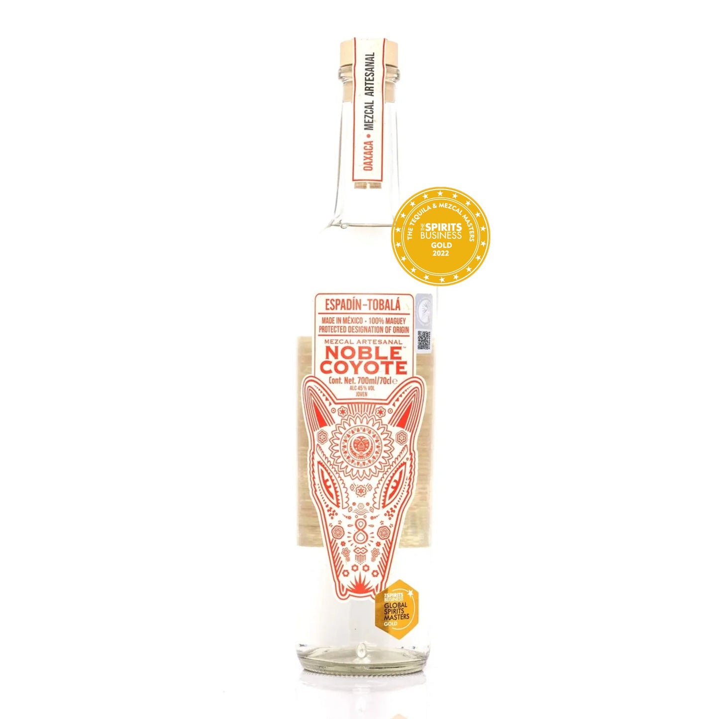 Noble Coyote Mezcal Artesanal  45% vol. 70cl  Esapdín-Tobalá