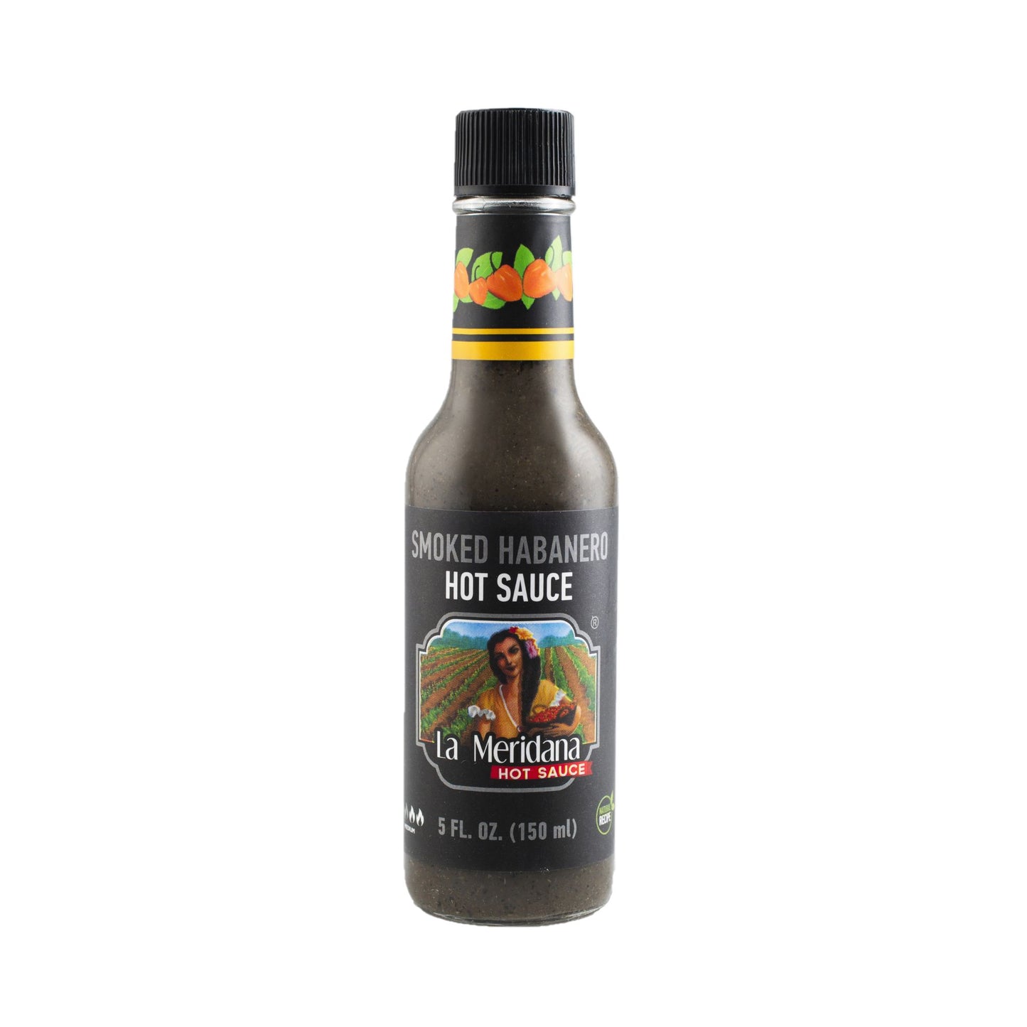 GREEN HABANERO SMOKED SAUCE FROM LA MERIDANA 150ml