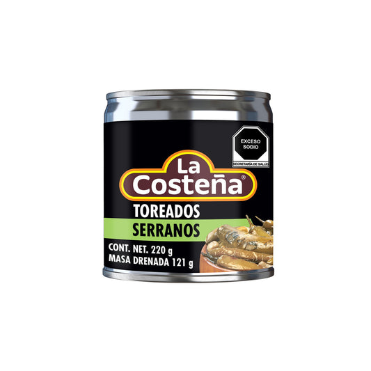 Gegrillte Chili Serrano LA COSTENA (Toreados) 220 g