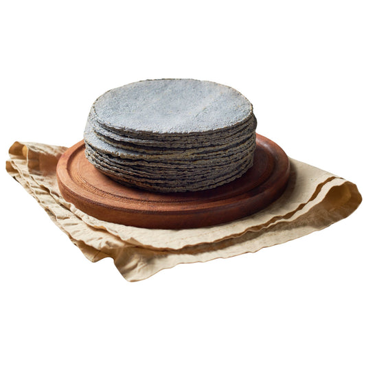 Tortillas aus blauem Maismehl 15cm ca. 30 Stk. (Hinweise bitte lesen)