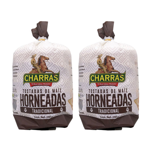 Tostadas horneadas / Baked Tradicional de Charras 240g (Pack 2)