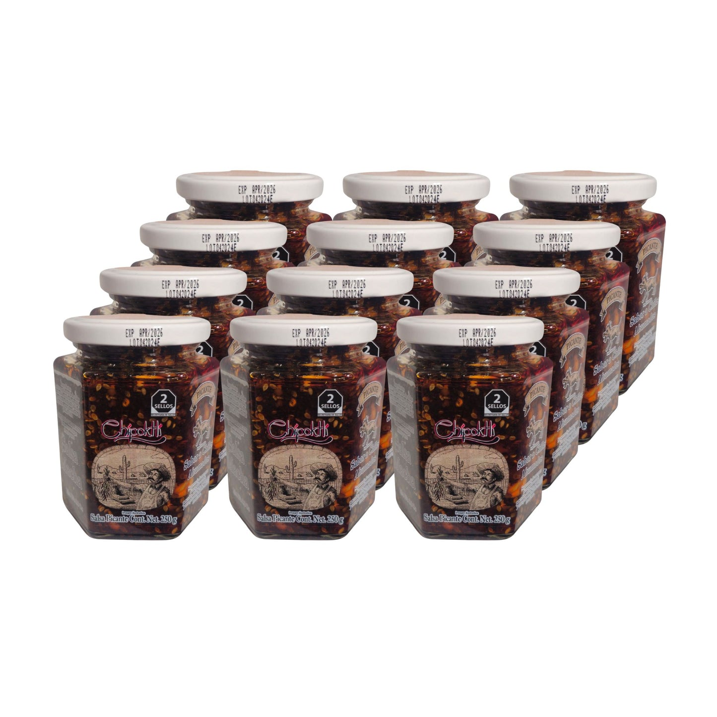 Macha Soße mit Erdnuss Chipoktli 250g (12 Pack)