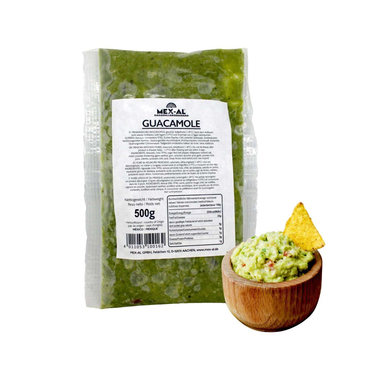 GUACAMOLE  tiefgefroren 500g (Hinweise bitte lesen)