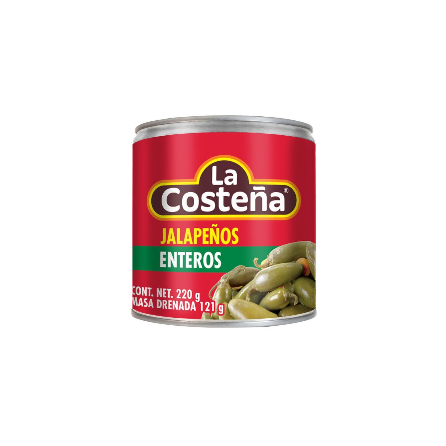 GANZE CHILI JALAPENO VON LA COSTEÑA 220g