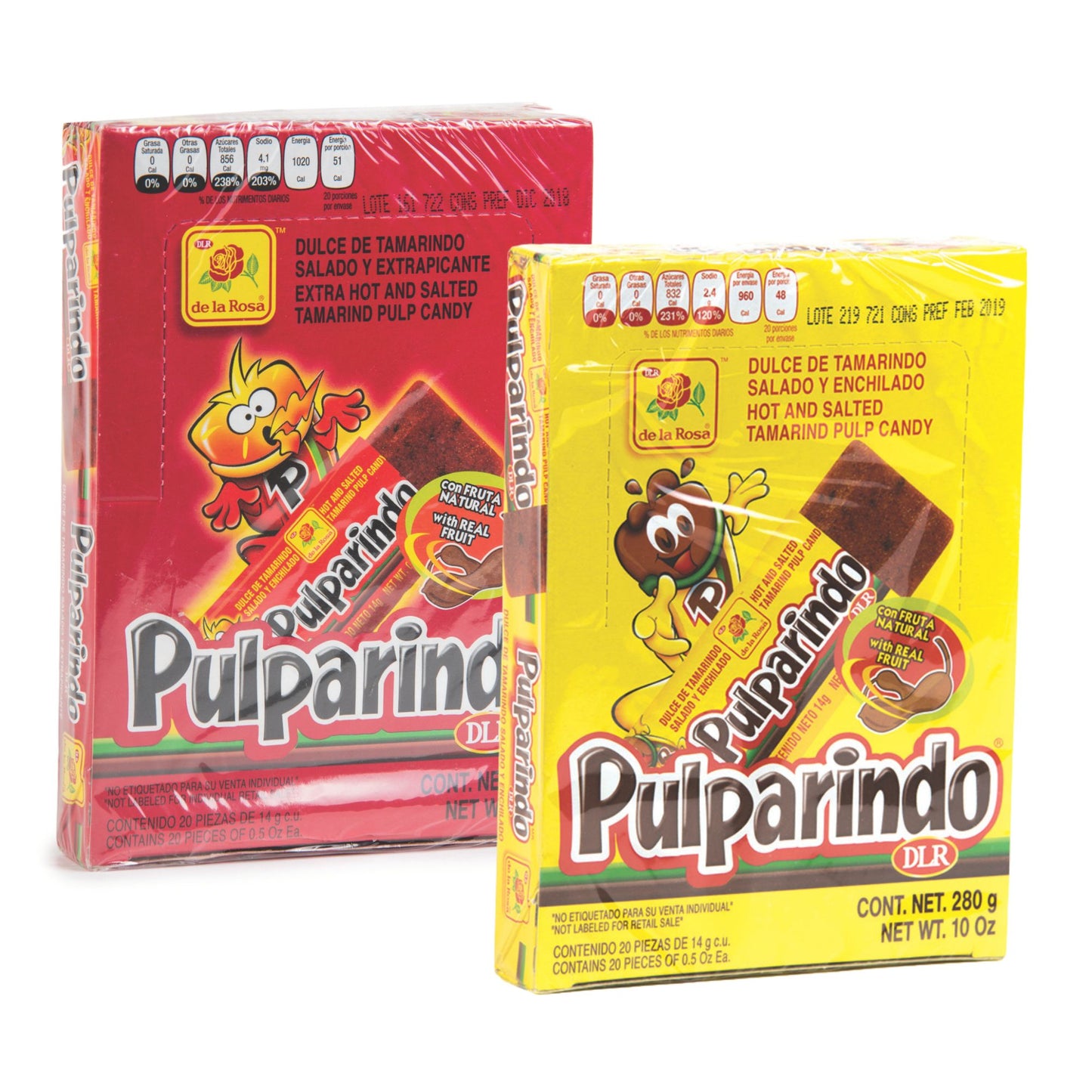 Pulparindo Original und Extra Scharf (Pack 2)