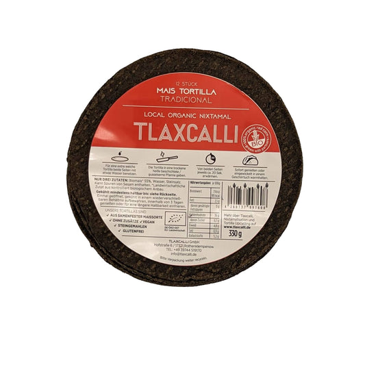 frische Bio Tortillas aus organic rotem Maismehl 12 Stück 330g (Hinweise bitte lesen)