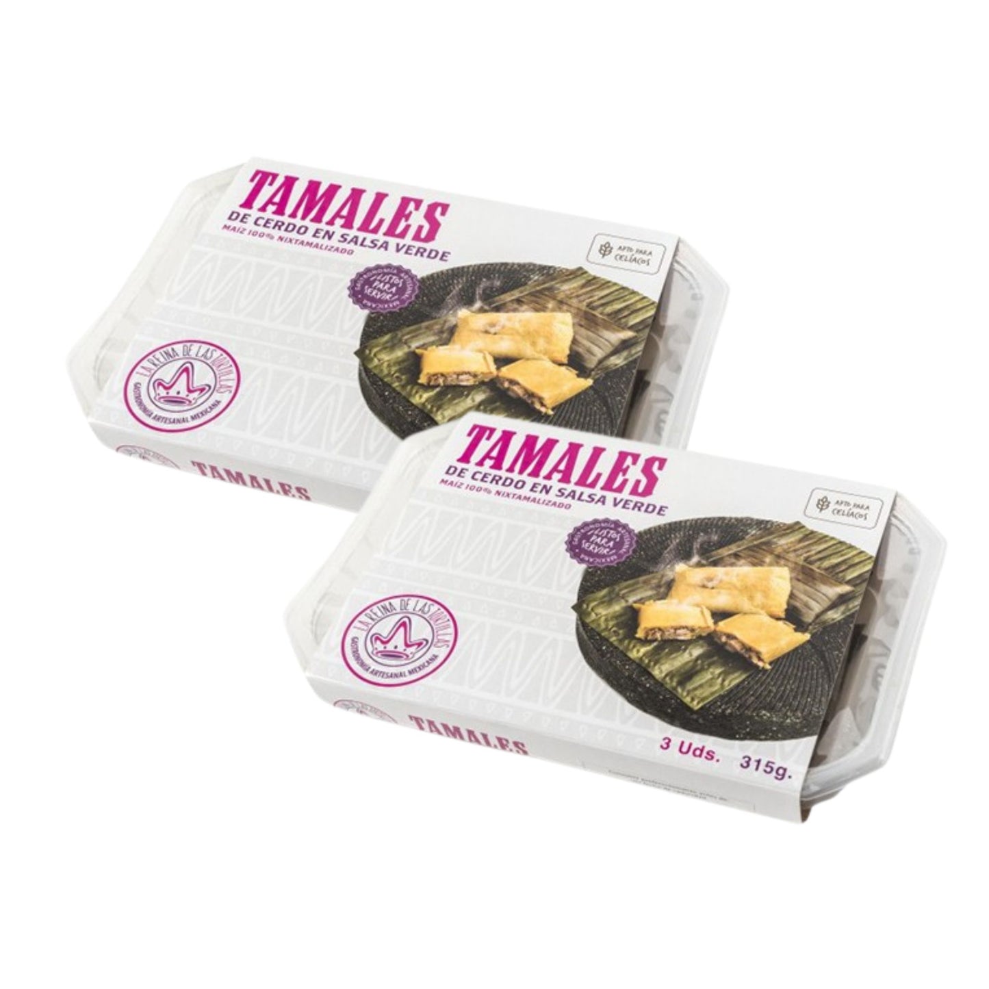 Tamales with pork in green sauce (Pack 2)